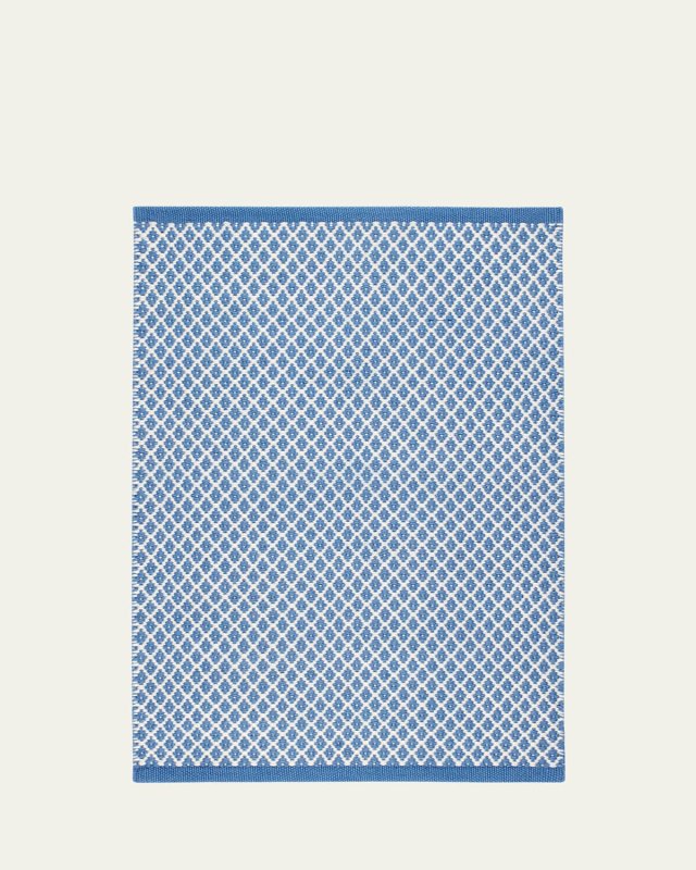 Mainsail French Blue Handwoven Indoor/Outdoor Rug, 3' x 5'